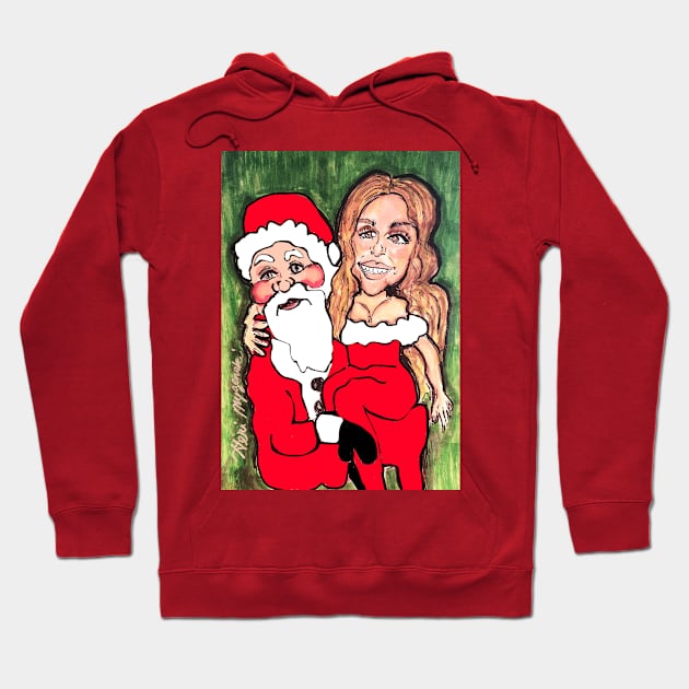 Mariah Carey All I Want for Christmas Is You Hoodie by TheArtQueenOfMichigan 